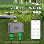 Watering Timers, Bluetooth Value Smart Garden Sprinkler Water Timer By 2 Way Rain Delay Filter Programmable Automatic Irrigation Controller for Garden Hose(3 PC (2-Way)) - Image 2