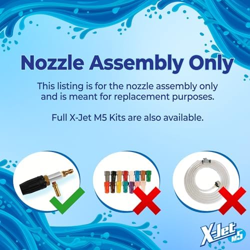 X-Jet M5 Nozzle Only #16 - Adjustable Long-Range External Injection Pressure Washing - From 0 to 60 Degree Spray Pattern - Replacement Nozzle for X-Jet M5 Kit- W/ 2000 to 4500 PSI 5-6.5 GPM - Image 4