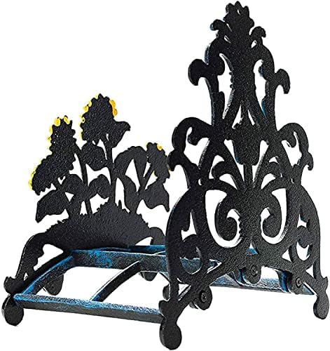 IOCCIOBB Garden Hose Holder Heavy Duty Decorative Metal Garden Wall Mounted Decorative Hose Reel Hanger Organizer Metal Art - Image 4