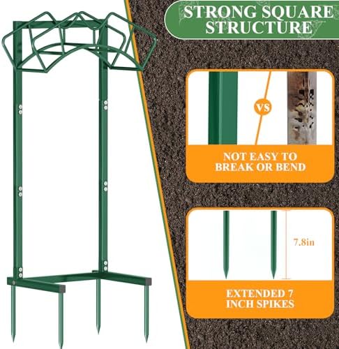 Qatsrin Super Stable Garden Hose Holder, Water Hose Reel holds 160ft, Green - Image 4