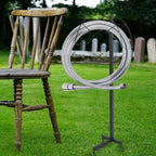 Freestanding Garden Hose Holder Metal Rack with Detachable Design - Image 5