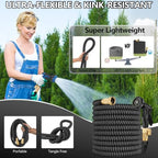 75 ft Expandable Garden Hose - Superior Strength 3750D - 3 -Layer Latex Core Garden HoseS - Expanding Water hoses - Extra Strong Brass Connectors/Storage Bag - Image 4