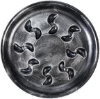 4 Pack 14inch Decorative Sturdy Plant Saucer,Antique Silver Plastic Plant drip Tray Stylish Round Plant Tray - Image 2