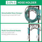 TomCare Garden Hose Holder, 4 Spikes Hose Stand for 160FT Outdoor Hose - Image 2