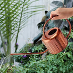 34oz/1L Stainless Steel Watering Can - Indoor/Outdoor Plant Watering Can with Long Spout, Rust-Proof for Succulents, Houseplants, Garden - Modern Minimalist Design (Copper Color) - Image 6
