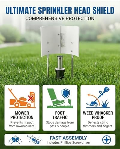 Hinged Adjustable Sprinkler Guard, 16.5 in Length, 2 to 7 in Width - Image 4