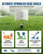 Hinged Adjustable Sprinkler Guard, 16.5 in Length, 2 to 7 in Width - Image 4