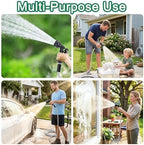 75ft Stainless Steel Garden Hose with 2 Nozzle Flexible Water Hose Lightweight Portable Tangle Free Metal Pipe for Patio Lawn Outdoor Heavy Duty Watering Water Pipe - Image 6