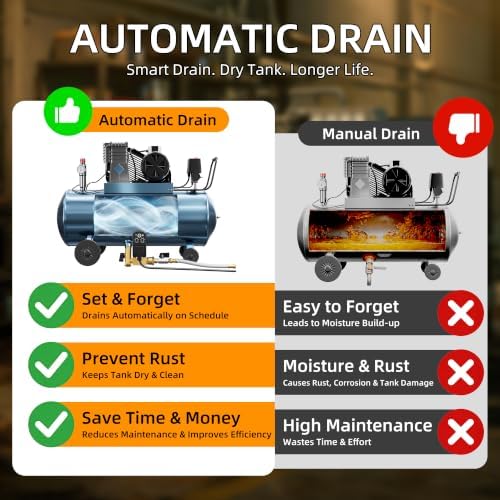 DaierTek Automatic Air Compressor Drain Valve, Electronic Timer Drain Kit - Image 2