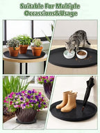 Kalolary 20 Inch Plant Saucer for Potted Plant Silicone Plant Trays - Image 6