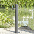 Garden Water Column with Faucet,304 Stainless Steel Vertical Water Column Outdoor Hose Stand ，Landscape Decor Yard Hydrant Fountain ，for Car Washing and Watering by Unknown
