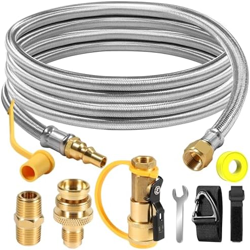 12FT rv quick connect propane hose,propane line with quick disconnect grill by NQN