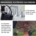 Remiawy Watering Can Indoor Outdoor Stainless Steel Watering Cans for House Plants Long Spout Water Can for Succulent Bonsai Garden Flower(40oz/1300ml) - Image 3