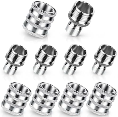 3/4 Inch Stainless Steel Garden Hose Quick Connect Fittings, 5 Pack by Unknown