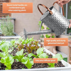 1 Gallon Metal Watering Can for Outdoor Indoor Plants, Galvanized Watering Can with Removable Spray Spout, Ideal for Garden Watering - Image 3