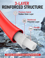 SPECILITE 15FT Hot/Cold Garden Water Hose with Detachable Connector - Image 3