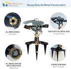Heavy Duty Impact Pulsating Sprinkler 300004, Powerful Jet Reach 80 ft Diameter, 360° Range Control to Cover up to 5,000 Sq Ft for Farm, Lawn and Garden Irrigation, by New England Garden Tools - Image 3