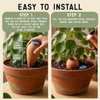 2-Pack 16 oz Terracotta Pot | Self Watering Spikes for Indoor Plant Pots - Image 4