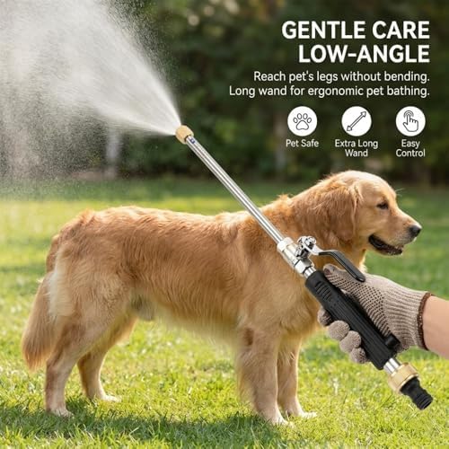 Heavy Duty Hose Nozzle with Spray Wand (Black-Extend) - Image 5