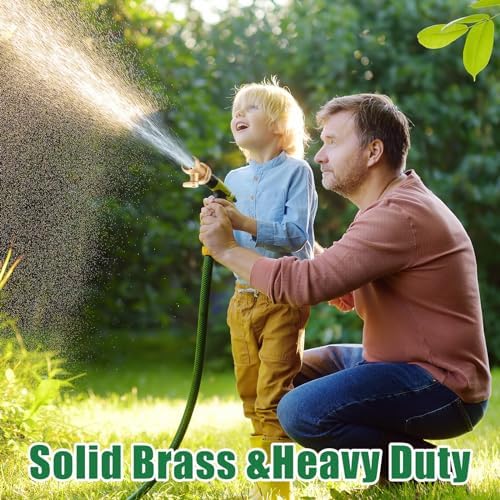 JaGely 10 Pack 3/4" Brass Garden Hose Shut Off Valve with Washers - Image 5