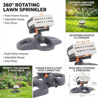 360° Sprinkler for Yard, Lawn Garden Watering, Automatic System Covers135m2 ft Hose Connection(5M) - Image 4