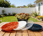 4 Pack of 14 inch Plant Saucer Plant Tray, Plastic Plant Saucer, Plant Tray for Pots, Plant Saucers for Indoors Planter, Garden Water Plate Bowls for Gallon Grow Bags (White) - Image 7