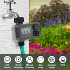 Sprinkler Timer, 1 Zone Programmable Water Timer, Outdoor Garden Soaker Hose Faucet Timers, Digital Irrigation with Rain Delay/Manual/Automatic Watering Systems for Yard, - Image 2