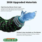 Expandable Garden Hose 100 ft with 10 Function Spray Nozzle, Flexible, Kink Free, Leak-Proof, Ultra Lightweight Retractable Stretch Water Hose 100ft for Yard, Lawn, Car Wash and Outdoor (Black Green) - Image 3
