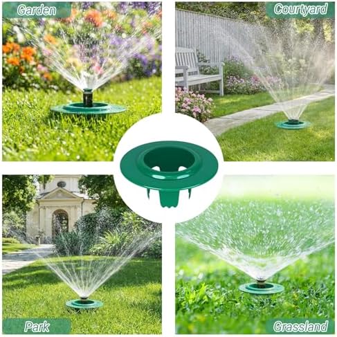 RAWILL 12 Pack Sprinkler Head Protector, Lawn Sprinkler Guard - Green - Image 3