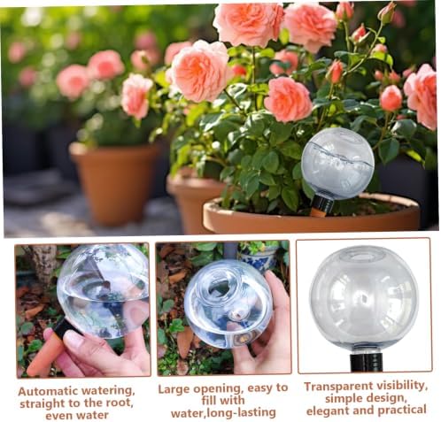 Plant Watering Globes, 9Pcs Self Watering Globes, 17.5oz Plastic Automatic Plant Waterer Insert Top Fill with Slow Release Control Plants Devices System - Image 7