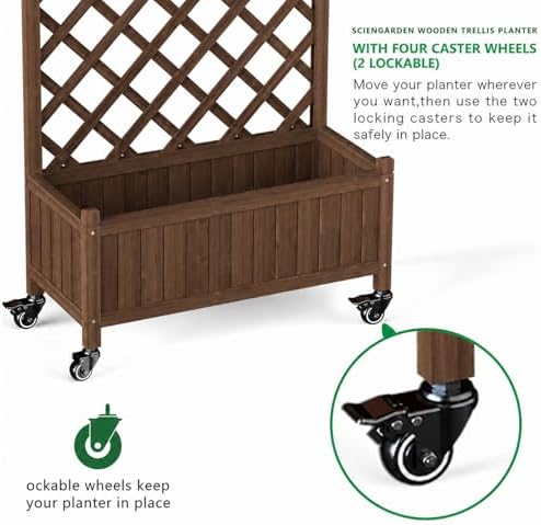 2 Pack Trellis Raised Garden Bed Trellis for Climbing Plants - Image 6
