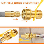 10 FT 1/2" ID Natural Gas Grill Hose with Quick Connect Fitting - Image 4