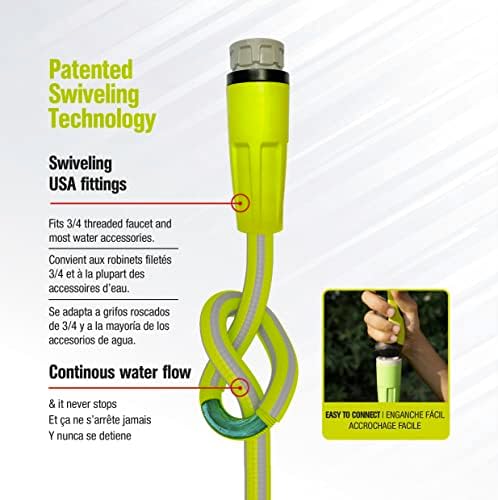 It's Light Polymer Garden Hose 5/8 in. X 50ft., Ultralight, Drinking Water Safe, Heavy Duty, Anti Kink structure, UV tested - Image 5