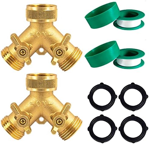 Hourleey 2 Way Garden Hose Splitter + Garden Hose Protector - Image 2