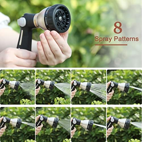 FANHAO Heavy Duty Gardening Tools + Garden Hose Nozzle Thumb Control - Image 4