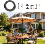 Garden Mister System, Outdoor Heat Relief - Sprayer, Water Tubing, Patio - Image 3
