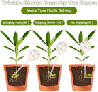 VZZNN 8 Pack Rainbow Glass Plant Watering Globes - Self Watering Planter Insert, Plant Watering Devices for Water Plants While Away, Indoor Outdoor Automatic Slow-Release Watering Bulbs - Image 6
