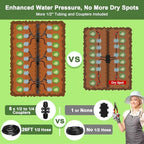 Drip Irrigation System for Garden, Greenhouse Watering System 230FT+Hose Timer - Image 3