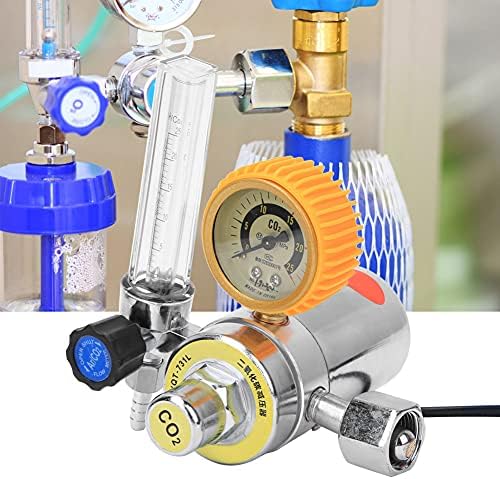 FLEXMAN CO2 Regulator, Carbon Dioxide Decompressor, Zinc Alloy G5/8in Female Thread Heating Reducer for Pressure Indication, Voltage Stabilization (36V) - Image 3