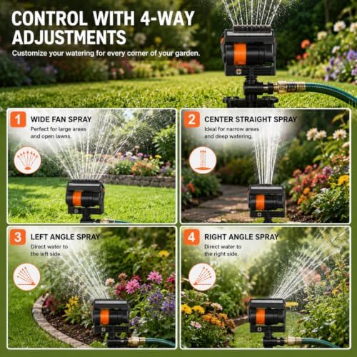Oscillating Lawn Sprinkler with Adjustable Spray - Image 5