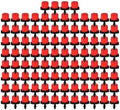 Irrigation System forgarden Water Dropper Head Adjustable Flow Head Water Saving Anti-Clogging Garden drip Irrigation Parts Garden Sprinkler(Red 100pcs) by Unknown