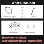RV Sewer Hose Connector- Push & Clamp Lock System (Push & Lock Connector 1 pcs) - Image 7