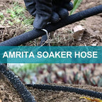 AMRITA 3/8"Soaker Hose KIT, 50ft 1Pack Garden Drip Hoses Plastic Couplings - Image 6