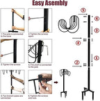 Heavy Duty Metal Water Hose Storage Stand Rack, Freestanding Garden Hose Holder Hanger - Image 6
