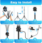 Roylvan Misters for Outside Patio, Faucet Connect Stand with 4 Nozzles - Image 6