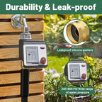 Beitopamz 150 ft Garden Hose, 5/8 in Heavy Duty Water Hose, Flexible and Durable, Lightweight Rubber Hybrid Hose, Leak-Free Connections, Male to Female 3/4'' Brass Fittings for Patio, Lawn, Black - Image 6