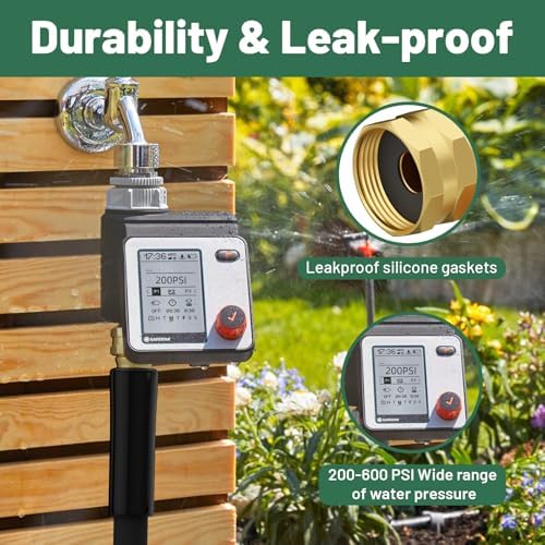 Beitopamz 100 ft Garden Hose, 5/8 in Heavy Duty Water Hose, Flexible and Durable, Lightweight Rubber Hybrid Hose, Leak-Free Connections, Male to Female 3/4'' Brass Fittings for Patio, Lawn, Black - Image 6