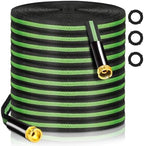 Garden Hose 75 ft Flexible Water Hoses Non-Expanding Lightweight Portable No Kink High Pressure Flat Fabric 3/4” fittings Leak-proof Durable Pipe for Outdoor Outside Yard Lawn Patio Watering Car Wash by kegemor