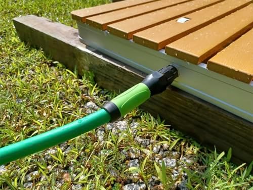 SANFU Upgraded Hybrid Garden Hose 5/8-Inch X 50 FT, Burst 800PSI, Heavy Duty, Water Hose, Non-Kinking With Grip Handle, 3/4" GHT Solid Brass Fittings, Green+White - Image 6