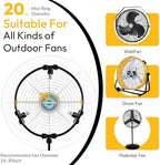 Tornado 20 Inch Outdoor Misting Kit for Fan Cooling, Portable Mister System with 19.6FT Line & 8 Brass Nozzles for Patio, Party, Porch, Garden, Outdoor Fan Accessory - Image 2
